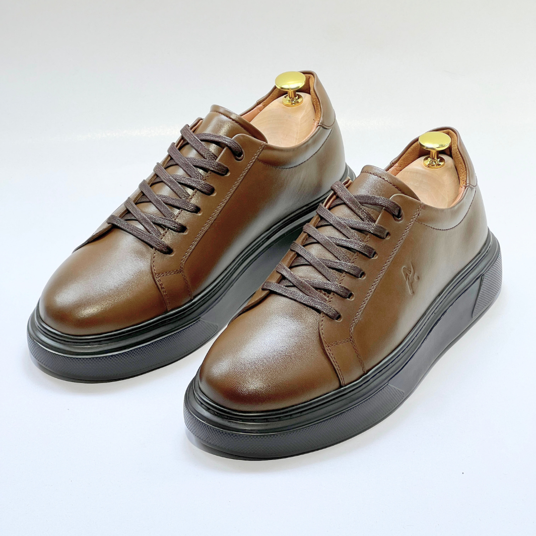 Baletto - SNEAKERS En Cuir Spécialisé tabac-N REF BA640